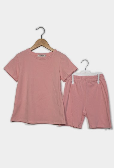 Wholesaler IDEAL OUTFIT - Oversized cotton T-shirt set