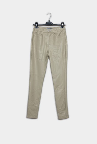 Grossiste IDEAL OUTFIT - Pantalon en simili cuir avec deux