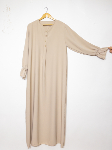 Großhändler IDEAL OUTFIT - Abaya-Kleid mit Knöpfen