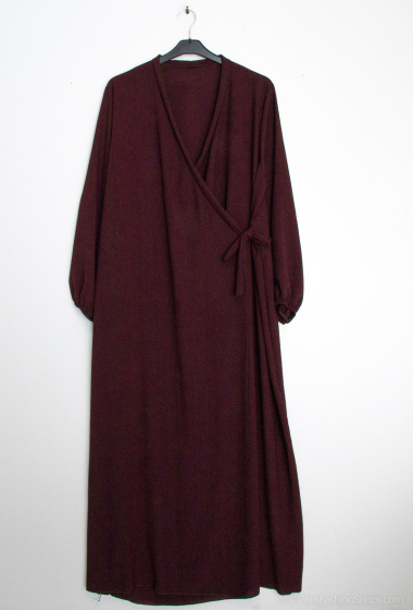 Wholesaler IDEAL OUTFIT - Coise abaya dress with side knot in jazz