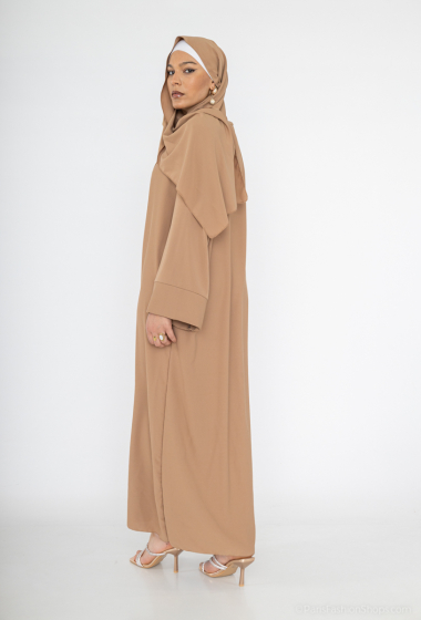 Grossiste IDEAL OUTFIT - Robe abaya  en soie pour femme