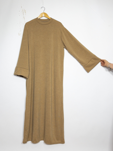 Wholesaler IDEAL OUTFIT - Long thick wide abaya dress for winter