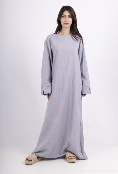 Großhändler IDEAL OUTFIT - Abaya-Kleid mit weiten, offenen Ärmeln