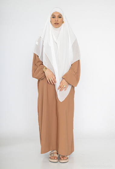 Grossiste IDEAL OUTFIT - Robe abaya manche papillon pour famme