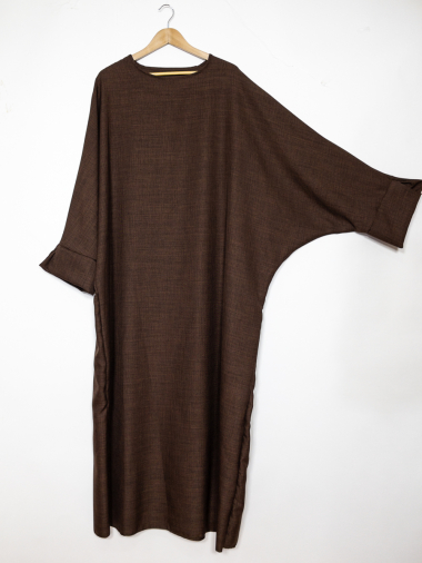 Großhändler IDEAL OUTFIT - Offenes Abaya-Kleid mit Schmetterlingsärmeln