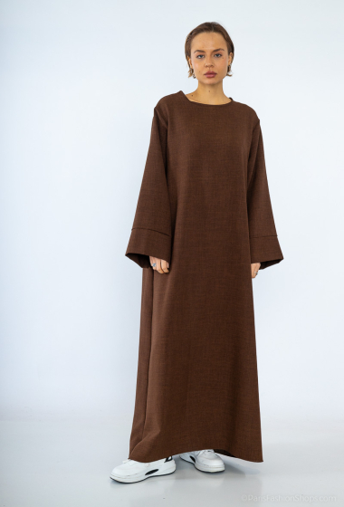 Mayorista IDEAL OUTFIT - Vestido abaya para mujer largo aproximadamente 147 cm Talla única