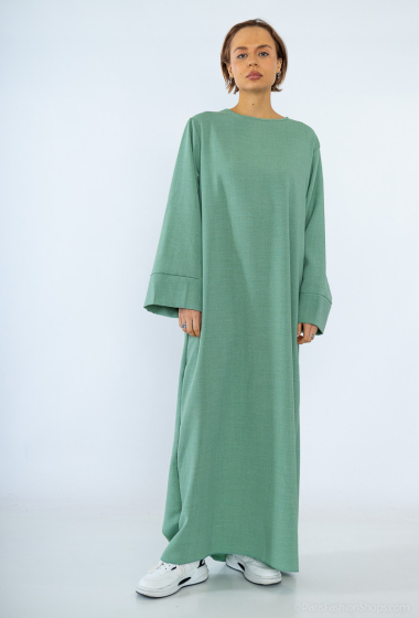 Grossiste IDEAL OUTFIT - Robe abaya   pour femme longueur environ 147 cm  Taille unique