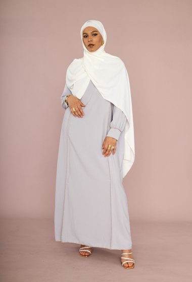 Grossiste IDEAL OUTFIT - Robe longue large  couture d'orée