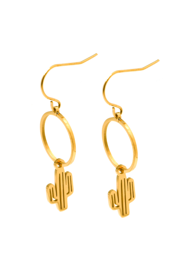 Wholesaler Ikita Paris - Hoop and cactus earrings