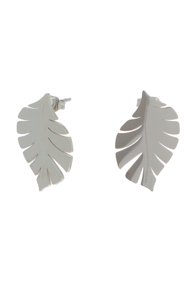 Wholesaler Ikita Paris - Exotic leaf stud earrings