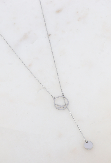 Wholesaler Ikita Paris - Necklace - ring, chain, round tassel