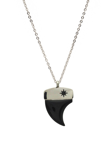 Wholesaler Ikita Paris - Necklace with enameled pendant and star