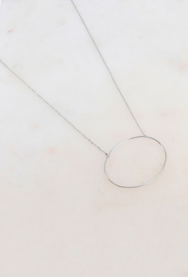 Grossiste Ikita Paris - Collier - pendentif anneau ovale