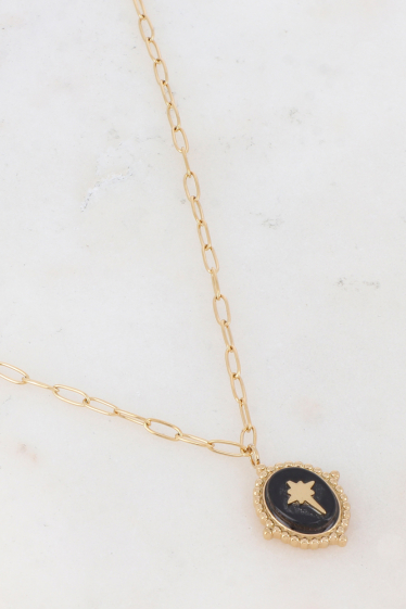 Wholesaler Ikita Paris - Necklace with natural stone pendant