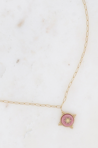 Wholesaler Ikita Paris - Necklace with natural stone pendant