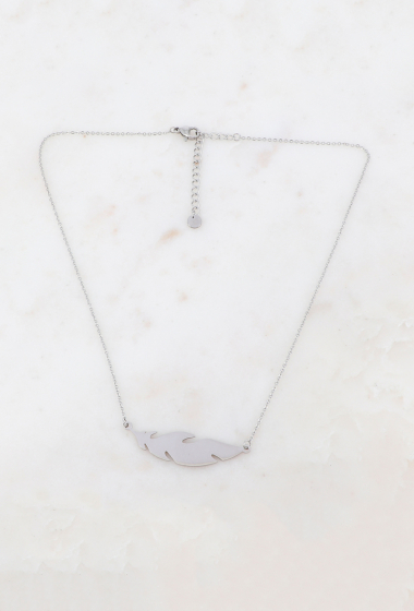 Wholesaler Ikita Paris - Necklace with feather pendant
