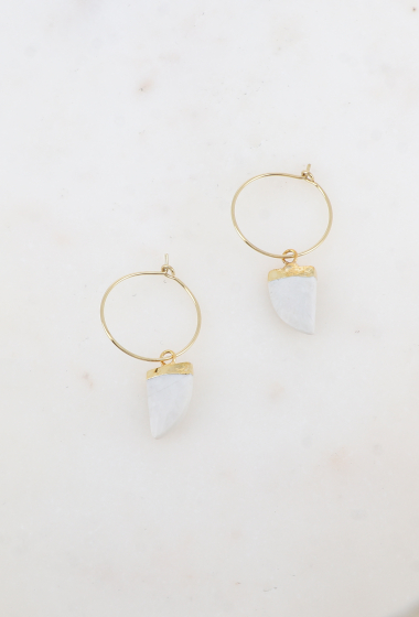 Wholesaler Ikita Paris - Hoop earrings - stone