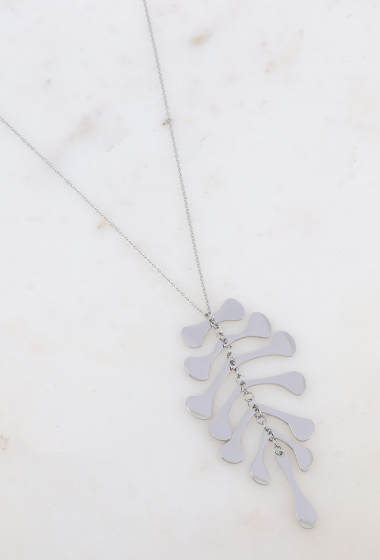 Wholesaler Ikita Paris - Long necklace - atypical smooth pendant