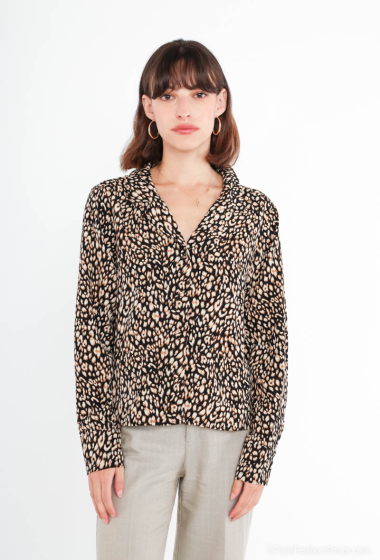 Großhändler Ikoone&Bianka - Hemd mit Leopardenmuster