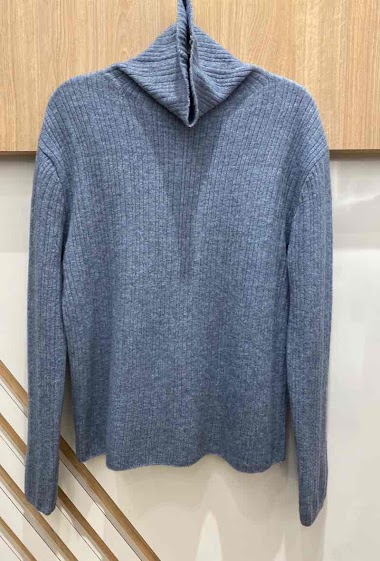 Großhändler Ikoone&Bianka - Turtleneck ribbed knit sweater