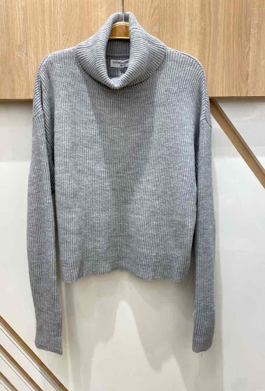 Wholesaler Ikoone&Bianka - Turtleneck ribbed knit sweater