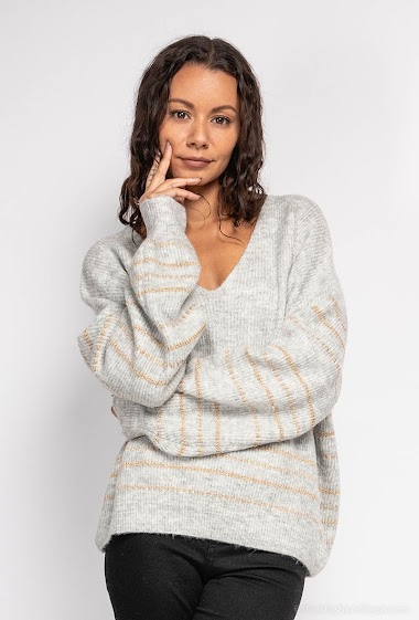 Wholesaler Ikoone&Bianka - Striped knit sweater