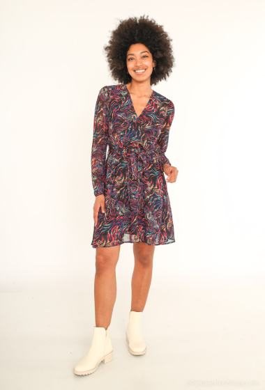 Wholesaler Ikoone&Bianka - Printed straight dress