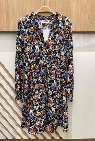 Wholesaler Ikoone&Bianka - Flowy dress with flower print