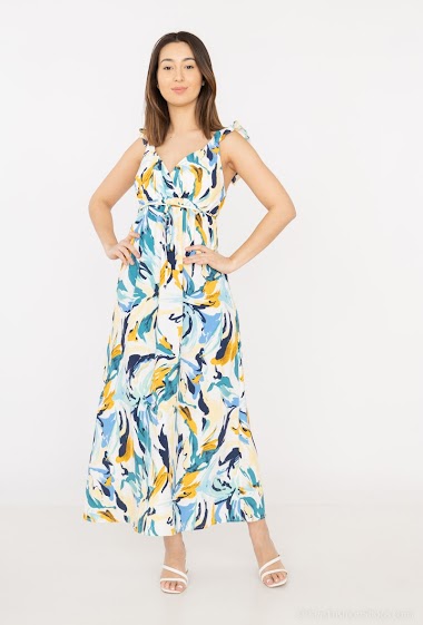Wholesaler Ikoone&Bianka - Flower printed long dress