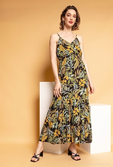 Wholesaler Ikoone&Bianka - Printed maxi dress