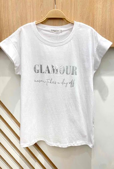 Grossiste Ikoone&Bianka - T-shirt à inscription