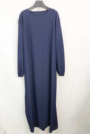 Wholesalers I'Mod - 2-piece abaya with apron in Medina silk fabrics