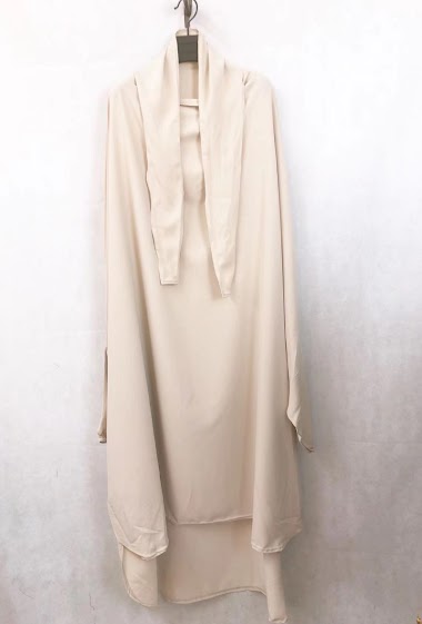 Abaya 2 pieces jilbab and skirt in medina silk