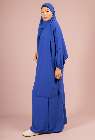 Grossiste I'Mod - Abaya 2 pièces jilbab et jupe en soie de medine