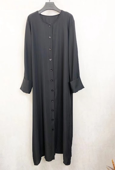 Wholesalers I'Mod - Medina Silk Buttoned Abaya