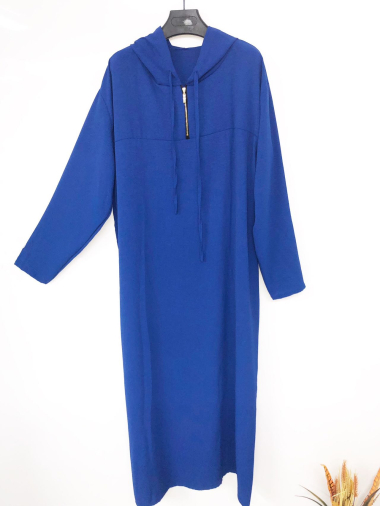 Wholesaler I'Mod - Hooded Zip Abaya in Jazz