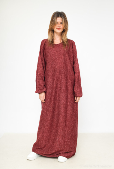 Großhändler I'Mod - Große Abaya aus Netzstoff mit Fledermausärmeln