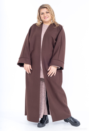 Wholesaler I'Mod - Long loose cashmere-effect coat