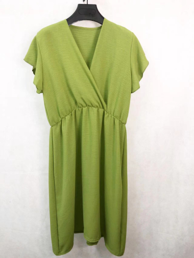 Wholesaler I'Mod - Short wrap dress with ruffles