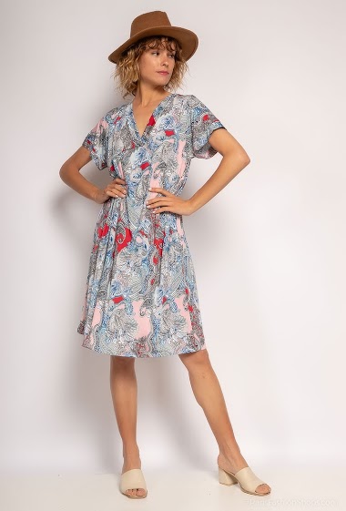 Wholesaler I'Mod - Mid-length printed dress