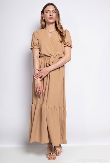 Wholesaler I'Mod - Long dress with ruffles