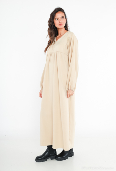 Wholesaler I'Mod - Long dress with balloon sleeves in thick fabric