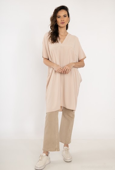 Wholesalers I'Mod - Mid-length fade back dress (medina silk fabrics)