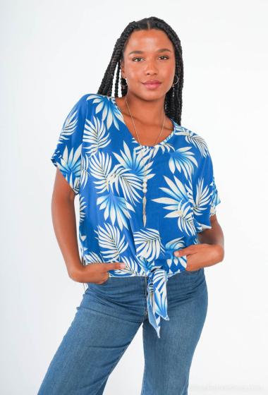 Wholesaler I'Mod - Printed top with bow