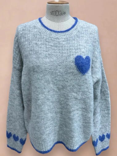 Wholesaler In April 1986 - Sweater with colorful heart