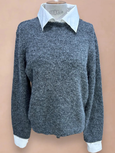 Wholesaler In April 1986 - Shirt collar sweater