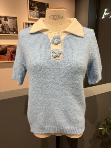Wholesaler In April 1986 - Short sleeve sweater