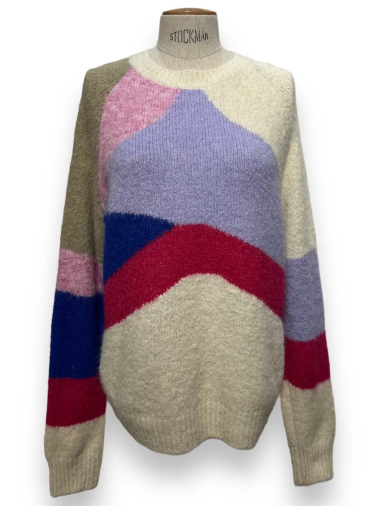 Großhändler In April 1986 - Mehrfarbiger Pullover