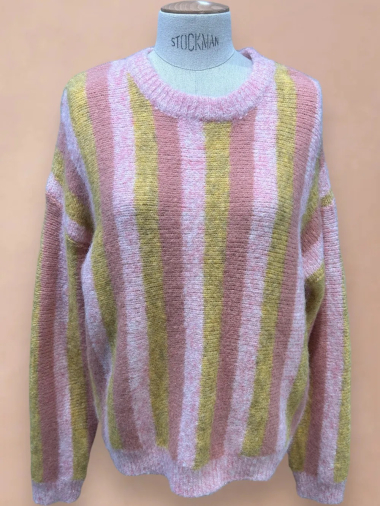 Wholesaler In April 1986 - Tricolor sweater