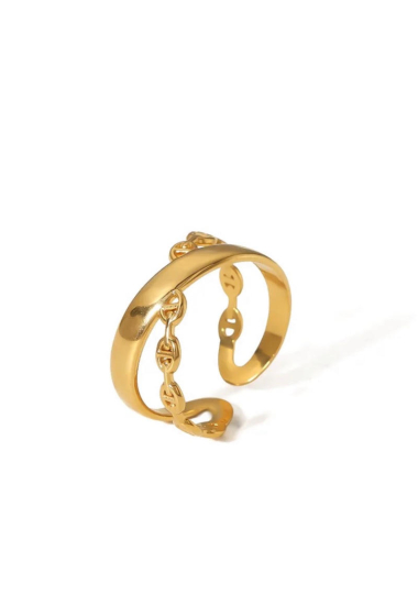 Großhändler Les Précieuses - Arb-Ring aus goldenem Edelstahl